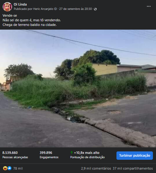 Resultados da Postagem em Oi linda